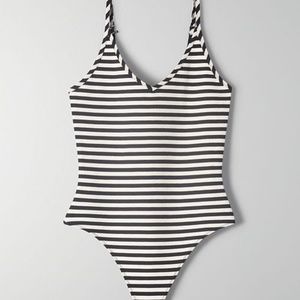 Aritzia NWT Striped Bodysuit